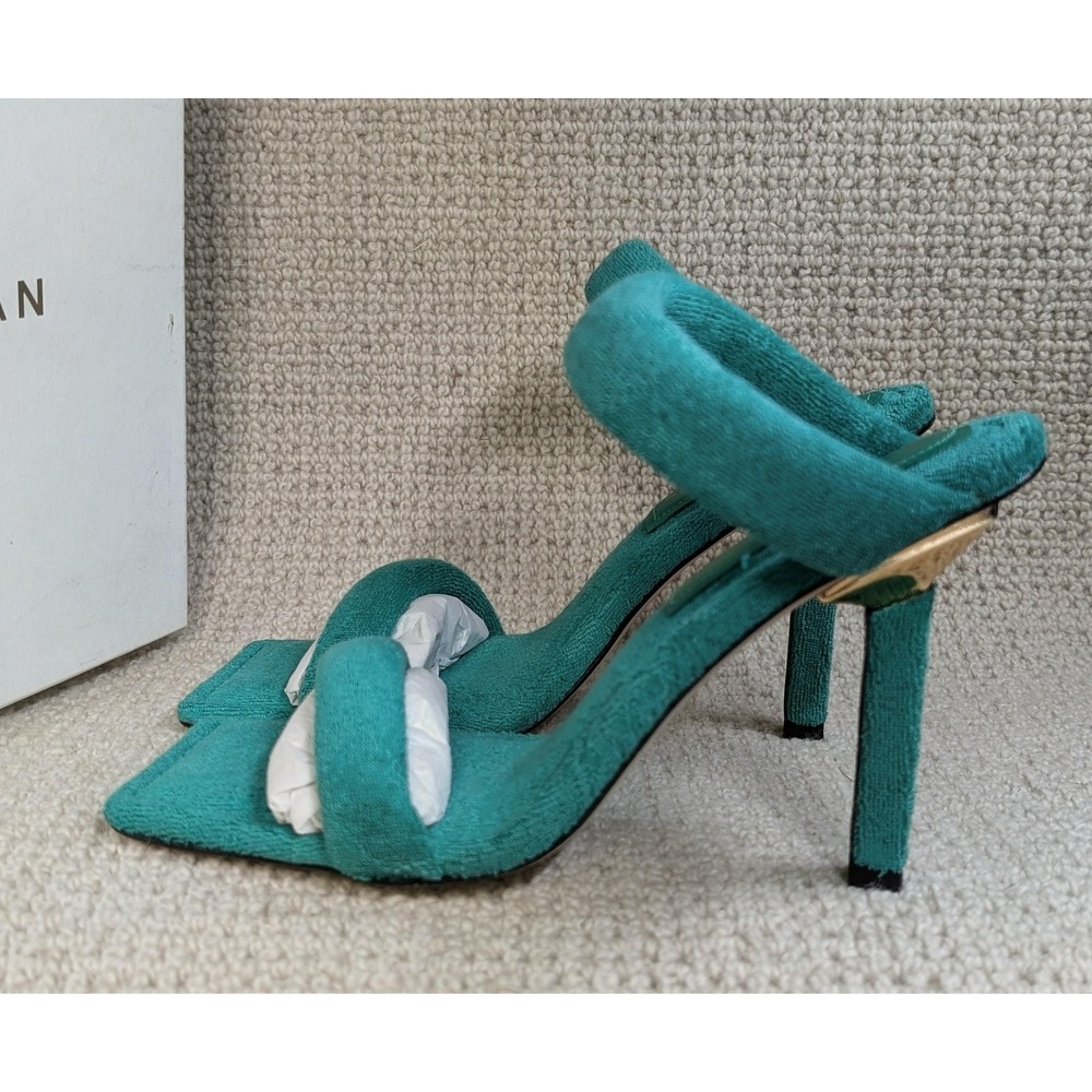 Good American Shoes Womens Terry High Heel Sandals Made in Spain New Size 7